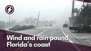 Wind and rain pound Florida’s coast ahead of Milton’s arrival