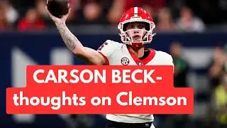 Carson Beck's thoughts on Clemson