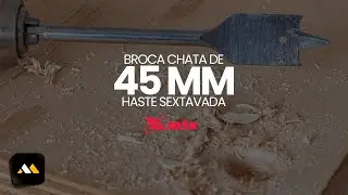 Broca Chata de 45 Mm Com Haste Sextavada - Mtx
