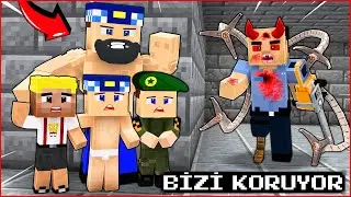 Muscular Commissioner Kerem Protects Children From Bad Police! 😱 -Minecraft