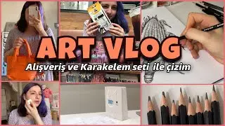 ART VLOG | Pencil Drawing Set Review | I Bought a New Phone 📲