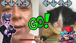 Angry Asian Man Yells at Kitten but its Friday Night Funkin - Dad Battle FNF Meme 