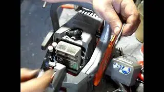 Oleo-Mac 942 - 1995г.в. Доработка системы стравливания паров бензина + фильтра, ремонт троса газа