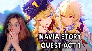 Navia and the Traveller save Fontaine yet again | Navia Story Quest ACT 1 | Genshin Impact 4.3