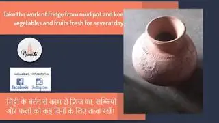 Take the work of fridge from mud pot and keep the vegetables and fruits fresh for several days
