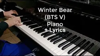winter bear piano cover sheet music + lyrics