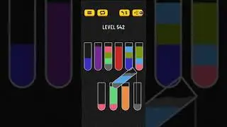Water sort puzzle level 542