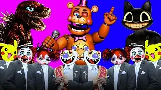 FNAF Security Breach & Cartoon Cat & Godzilla - SUPER Coffin Dance MEGAMIX (Remix)