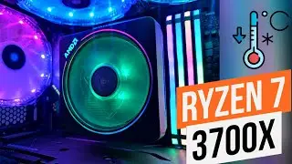 Ryzen 7 3700x Stress Test and gaming benchmark using stock cooler AMD Wraith Prism