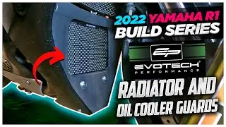 Yamaha R1 Evotech Performance Radiator Guard and Evotech Oil Cooler Guard Install!