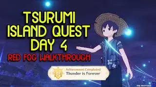 Tsurumi Island Quest PART 4: RED FOG Full Walkthrough - Genshin Impact