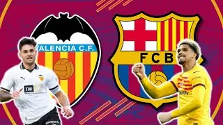 ⚪🟠  VALENCIA vs BARCELONA  💙❤️ - English Commentary & Live Reaction