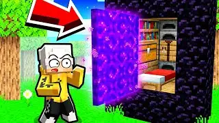 Ho COSTRUITO una CASA SEGRETA DENTRO UN PORTALE in Minecraft