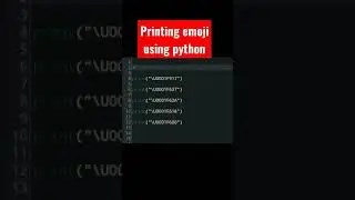 how to print #emoji using #python || Python helper ||#shorts #coding #learnpython