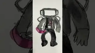 Как нарисовать улучшенного Тв мена Титана TV man Titan 