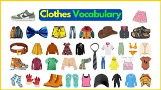 CLOTHES NAMES IN ENGLISH | CLOTHES NAMES | CLOTHES THINGS | CLOTHES VOCABULARY |