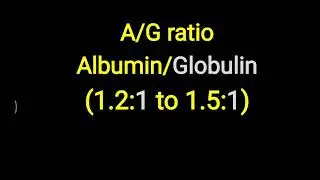 A/G Ratio