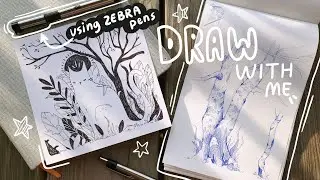drawing with pen and why I love using ZEBRA pens ❤
