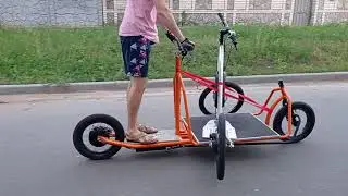 Электро самокат грузовой.Супер быстрая доставка!