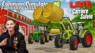 LIVE MATINAL SUR LA CARRIERE SUIVIE ! FARMING SIMULATOR 25 !