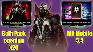 Hellspawn Tower Equipment and Tormented Soul Pack opening MK Mobile