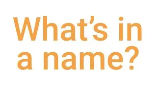 What's behind a name? | MY01