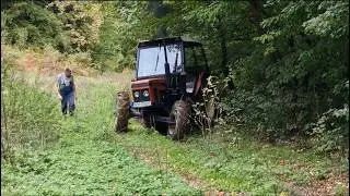 Zetor 6245 - Slipping Like Crazy! Extreme Wood Transporting! #extreme