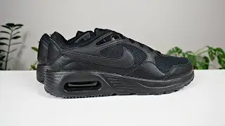 Unboxing/Reviewing The Nike Air Max SC Triple Black Shoes (On Feet) 4K