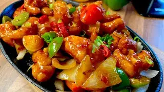 Garlic Crispy Chilli Chicken Sizzler