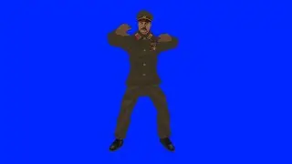 Stalin dancing blue screen