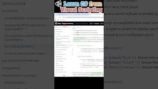 Beginner to Master C# code from Visual Scripting in Unity #MadeWithUnity #GameDev #tutorial