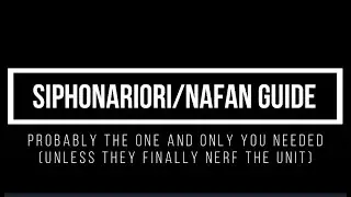 Conqueror's Blade - Siphonariori/Nafan Guide