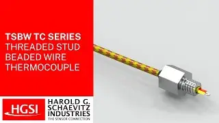 TSBW TC Series Miniature Beaded Wire Threaded Stud Thermocouple Overview