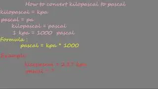 how to convert kilopascal  to pascal - pressure converter