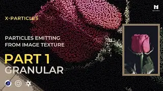 Particles Emitting From Image Texture Using X-Particles In Cinema 4D & Rendered In Octane Part1