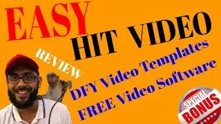 Easy Hit Video Review 💥 DFY Video Templates for HitFilm Epxress [ FREE Video Editing Software]💥