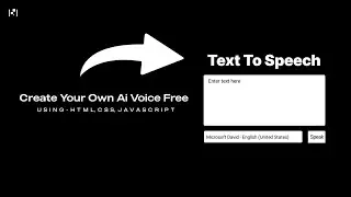 Text To Speech Converter Using Html, CSS & Javascript - No API Required