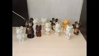 Олимпийские мишки ,  фарфор, керамика   СССР