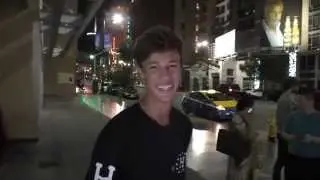 Cameron Dallas talks about Hayes Grier being on Dancing With The Stars in Hollywood