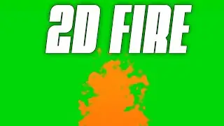 2D Fire Animation in Green Screen