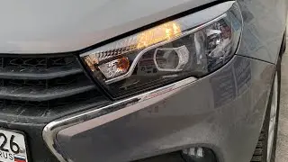 Lada Vesta | Установка bi led линз, прокраска рефлектора.