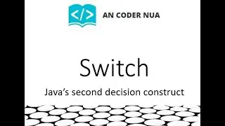 The Switch Decision Construct 1: The Basics. Use of switch in Java to check if a letter is a vowel