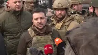 #stopwar #bucha2022 #Ukraine ❗️Zelensky during his visit to the liberated Bucha