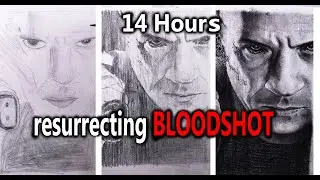 14 Hours Redraw BLOODSHOT | Draw Like Printer