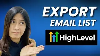 How To Export Your Contacts Or Email List From Your Course Hosted In #gohighlevel  #ghl