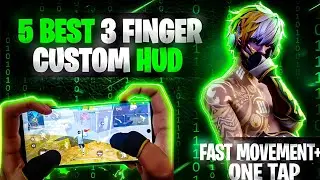 TOP 5 BEST CUSTOM HUD FREE FIRE 3 FINGER CLAW II BETER THAN PC PLAYERS II THREE FINGER CUSTOM HUD
