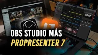 Propresenter 7 plus Obs Studio send praise lyrics and Bible verses via NDI with Macro Automation