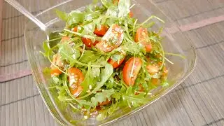 Fresh salad of arugula