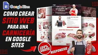 Cómo Crear una página web para una CARNICERÍA con GOOGLE SITES GRATIS✅