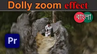 Dolly zoom effect vertigo effect. Vertigo effect in Premiere pro.